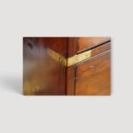 Brass‑trimmed military chest from the 19th century