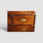 Mahogany military chest showing rich patina