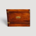 Victorian military chest with classic campaign design