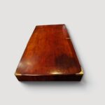 19th‑century mahogany military chest of drawers