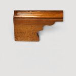 George II walnut bureau bracket feet