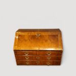 George II walnut bureau fall