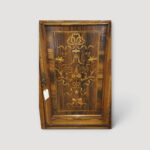 English Victorian music cabinet with exquisite inlaid craftsmanship.