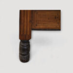 Victorian sheet music cabinet in figured rosewood with mirror gallery.