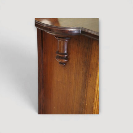 Antique rosewood music cabinet featuring fine marquetry floral inlay.