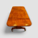 Regency period sofa table with drop flaps extended