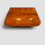English Regency burr satinwood drop leaf sofa table