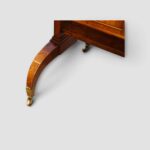 Regency antique sofa table with twin drawers and stretcher base