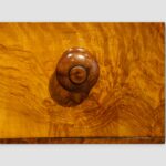 High-quality burr walnut chest of drawers with rich patina